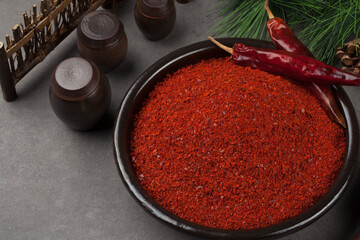 Chili powder, kimchi, chili pepper, food, vegetables, spicy food,