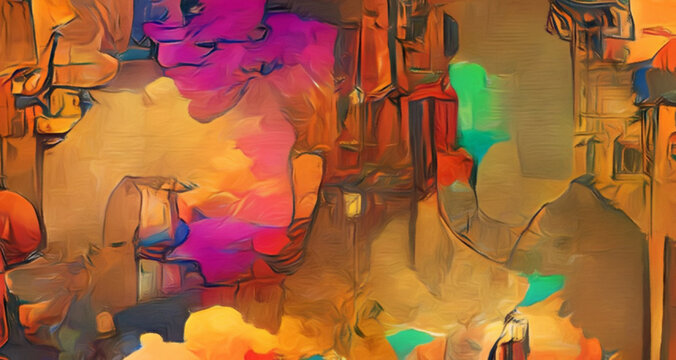 Abstract simple minimalism fantasy abstract background, fade matte color vibrant colorful art design pattern, web and print template, beautiful creative texture in large size and big resolution 