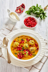 Ash-e Anar, Persian Split Pea and Pomegranate Soup