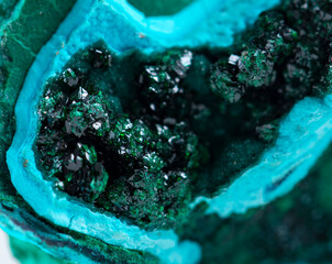 .Chrysocolla, mineral specimen stone rock geology gem crystal