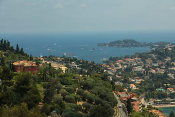 Nice Beach and Marina Photo, Mediterranean Sea Villefranche-sur-Mer, France