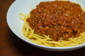 ミートソーススパゲティ