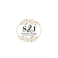 SJ Beautiful elegant logos or wedding monograms collection