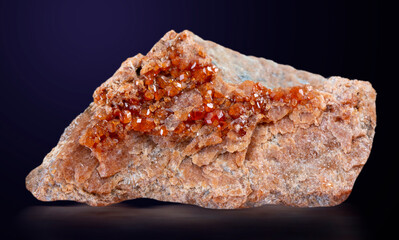 garnet mineral specimen stone rock geology gem crystal