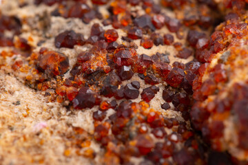 garnet mineral specimen stone rock geology gem crystal