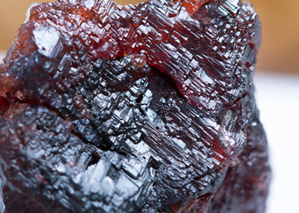 garnet mineral specimen stone rock geology gem crystal