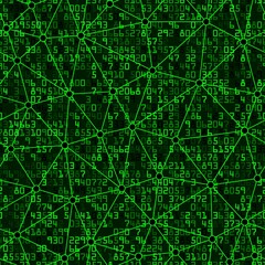 Mathematical with Linear Triangular Shapes Seamless Pattern Background