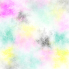 abstract multicolored spots on white background