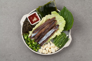 Gwamegi, vegetables, Gwamegi, winter snacks, Pohang catfish, food, Guryong catfish, fish, saury,