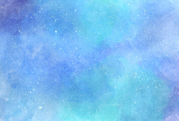 背景素材_水彩テクスチャ_水色