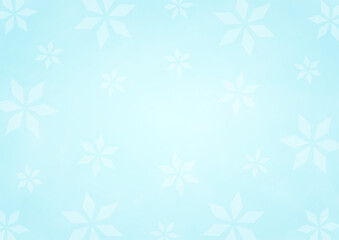 Fototapeta na wymiar 背景　雪の結晶　中央グラデーション　水色