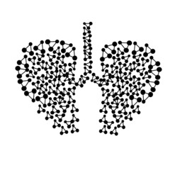 illustraton design of a lung with some various design concept