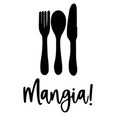 mangia logo inspirational quotes typography lettering design