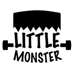 Fototapeta premium little monster background inspirational quotes typography lettering design