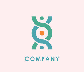 People logo vector template illustration sign design community and gathering