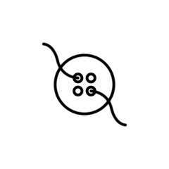 Obraz premium Button line icon design vector template