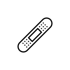Bandage plaster line icon design vector template