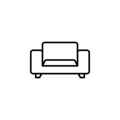 Sofa line icon design vector template