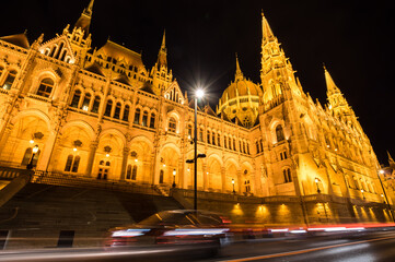 Fototapeta premium The Hungarian Parliament Building in Budapest