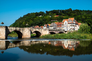 Obraz premium Alte Werrabrücke in Hann.Münden