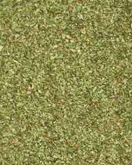 Layer of green oregano