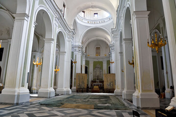 interior of the church of San Nicola The present appearance dates back to 1749  Trapani Italy