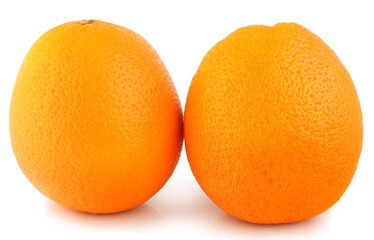 Oranges isolated on white background