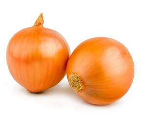 Onions isolated on white background