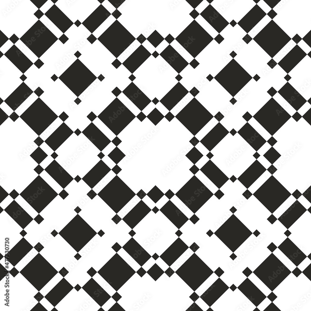 Poster mosaic black rhombuses in the diagonal. vector with rhombuses on a white background.