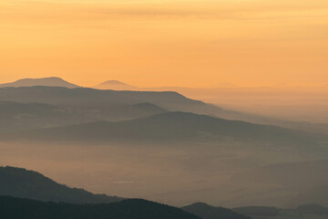 Czech Central Highlands sunset