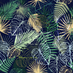 a perfect tropical pattern for clothing or stationery prints