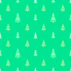 Obraz premium Seamless pattern with chrismas trees. Geometric background. Bright texture. Abstract geometric wallpaper. Doodle for design
