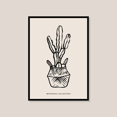 Abstract boho style art prints poster for wall art collection