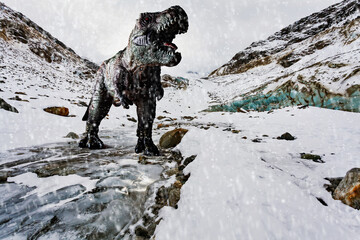 T Rex in the ice age