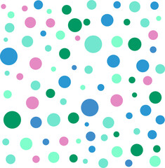 Abstract circle dot ocean color tone pattern background, illustration vector decorative geomatric modern wallpaper