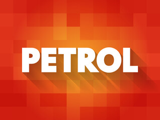 Petrol text quote, concept background