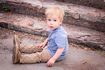 Fototapeta premium boy outside