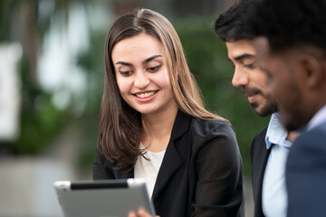 Obraz premium business group meeting Discussion strategy, concept, work