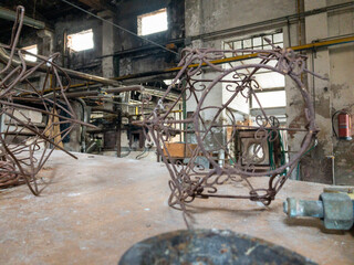 old abandoned factory building