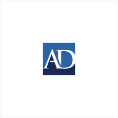 letter a d logo vector emblem template