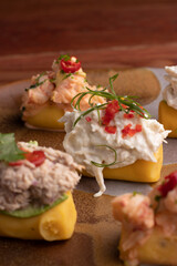 Montaditos piqueos , pintchos plate