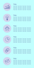 Infographics. Icons for business presentations