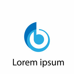 modern music and media logo vector