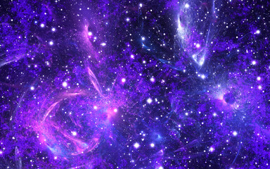 abstract blue background with stars