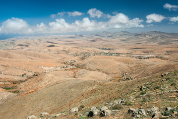 Vulkanlandschaft Valle de Santa Ines Fuerteventura Spanien