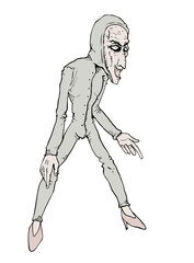 Mystery hood man draw