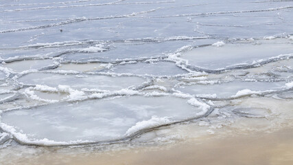 ice on the beach