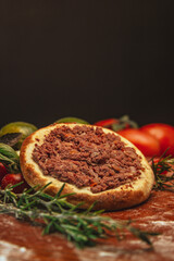 spit of meat (Esfirra de Carne)