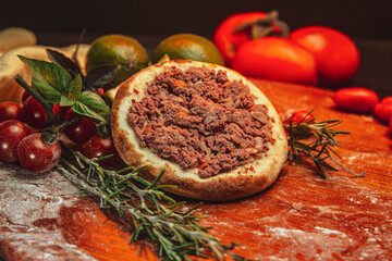 spit of meat (Esfirra de Carne)