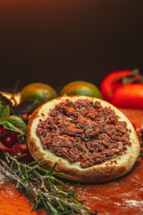spit of meat (Esfirra de Carne)